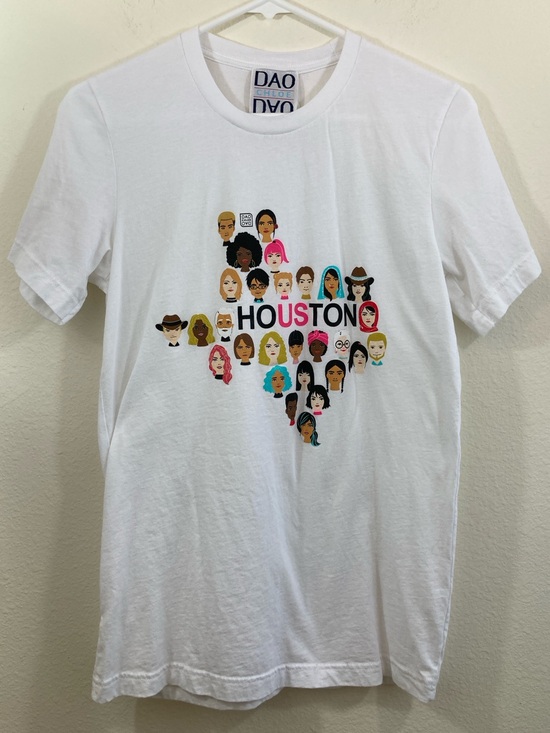 Chloe Dao Tops - Chloe Dao Houston Texas Diversity Graphic T-Shirt Size S Unisex